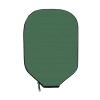 Dark green neoprene paddle cover shown flat against a white background.