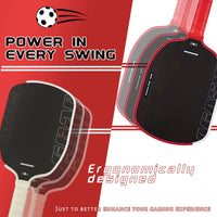 Red background montage of several overlapping paddle silhouettes shown from different angles, with bold promotional text.
